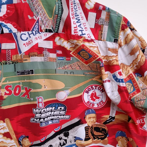 Reyn Spooner Vintage 2004Championship Boston Red Sox Camp Shirt